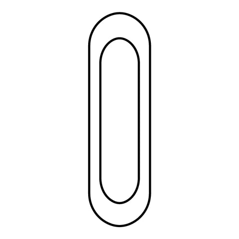 Oval Sliding Door Handles