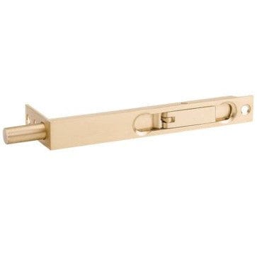 Brushed Satin Brass door bolt Zanda Flush