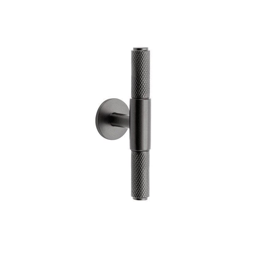 Gunmetal Grey Knurled handle