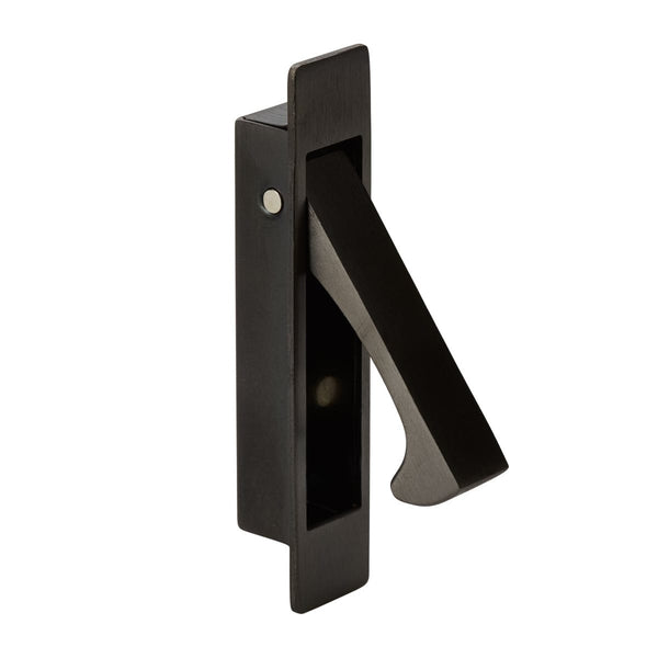 gunmetal flush lever handle pull out