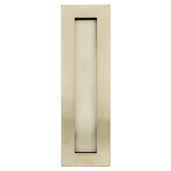 Brass 200mm flush door handle top