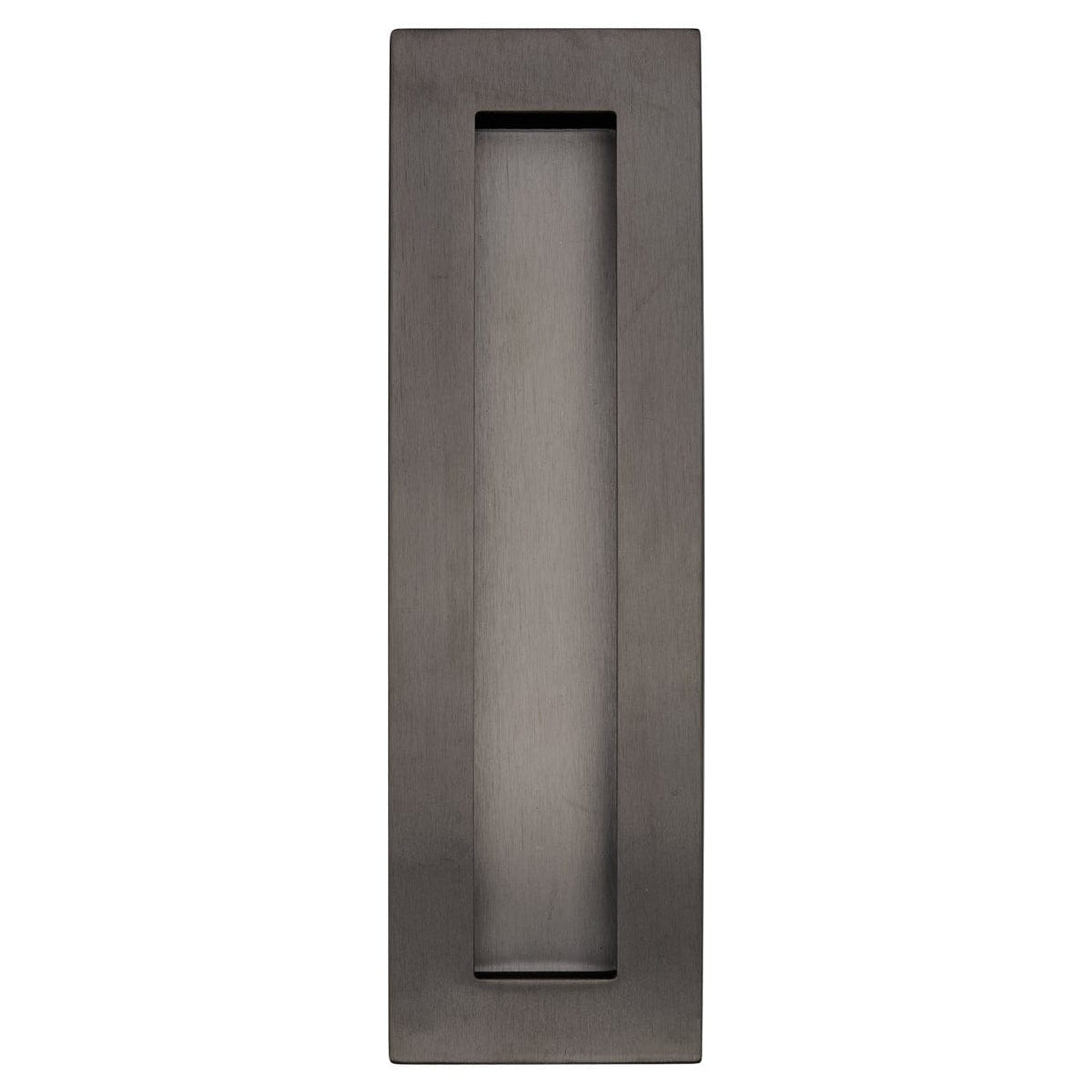 Gunmetal 200mm flush door handle top