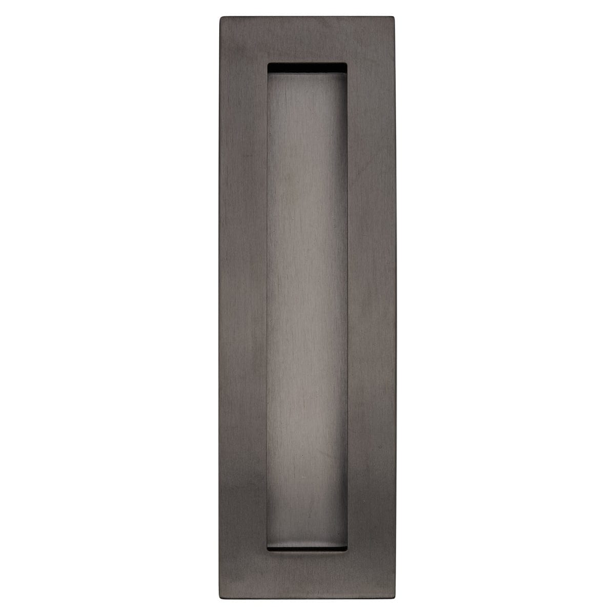 Gunmetal 200mm flush door handle top