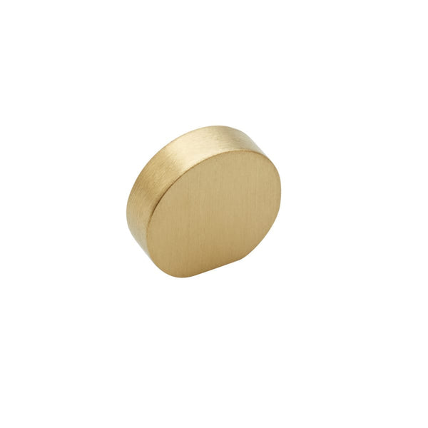 brass  curve cupboard knob 25
