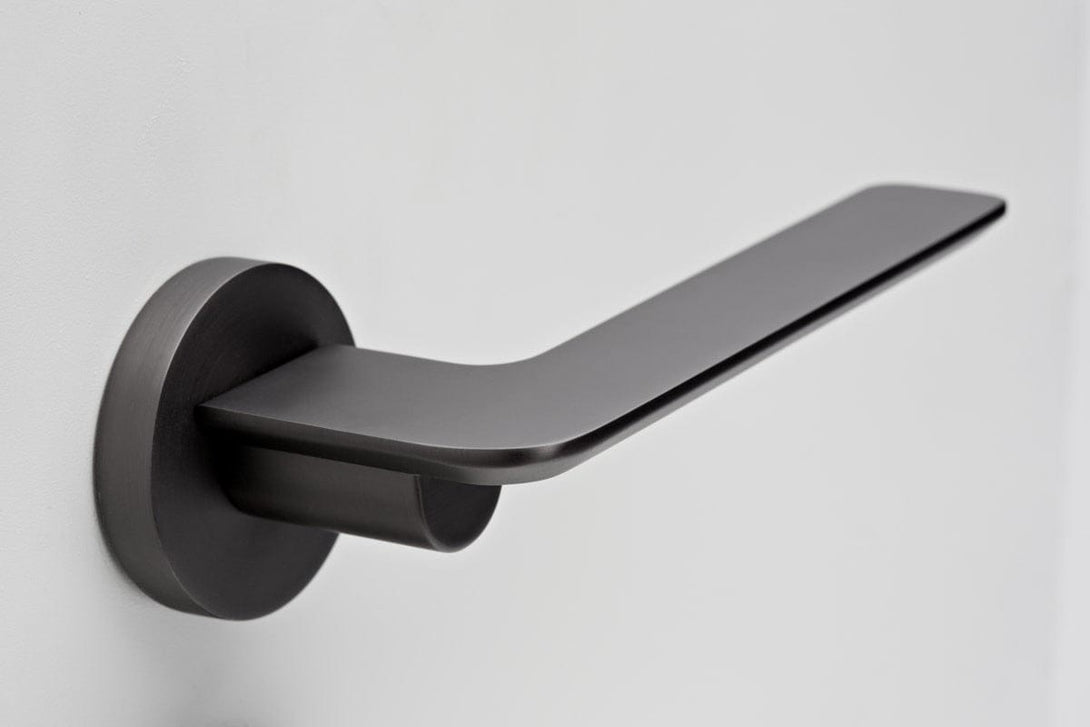 Gunmetal Grey Door Handle 52mm With Privacy Snib Mucheln Edge Series gunmetal-grey-door-handle-52mm-with-privacy-snib-mucheln-edge-series