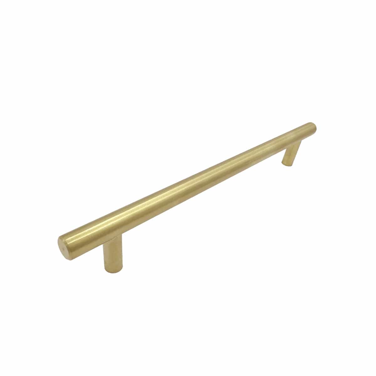 Round Box Handle Brushed Brass Rounded Cupboard Handle 192mm | Mucheln – HardwareBox