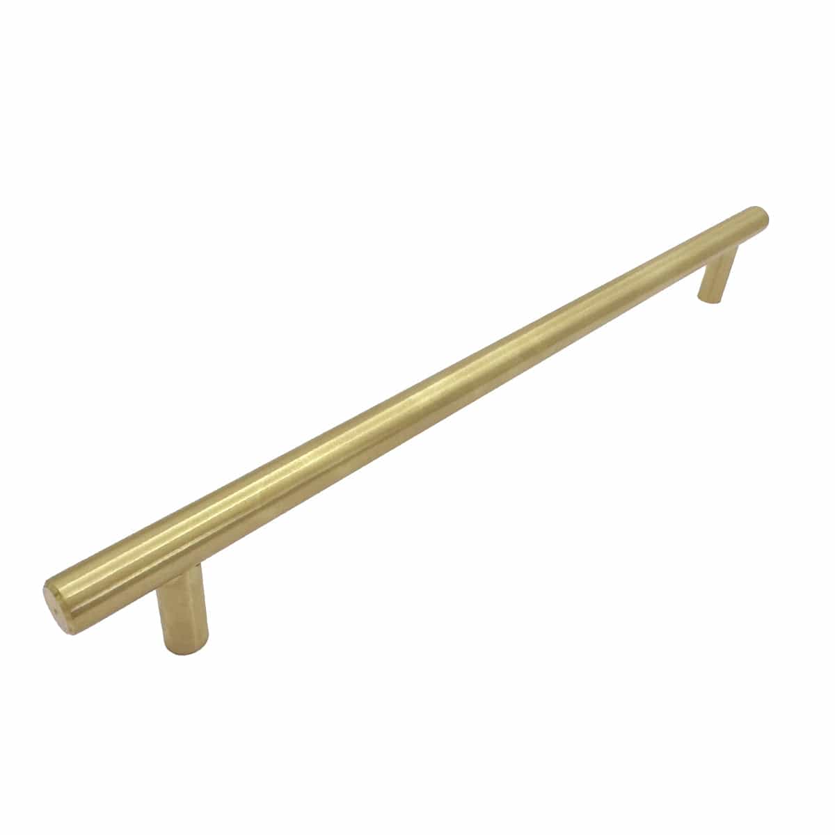 Round Box Handle Brushed Brass Rounded Cupboard Handle 256mm | Mucheln – HardwareBox