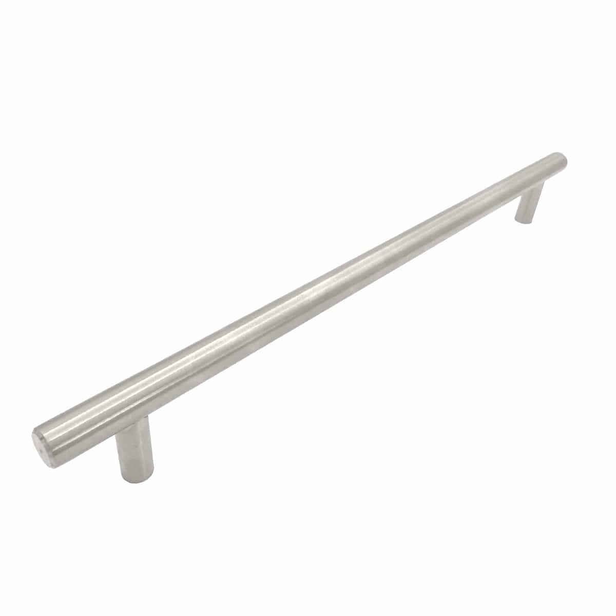 Soft Rounded Handles Satin Nickel Rounded Cupboard Handle 256mm | Mucheln – HardwareBox