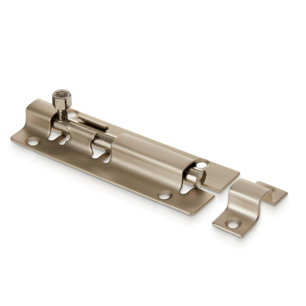 Satin Nickel barrel bolt side