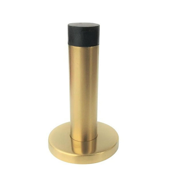 brass round rubber door stop
