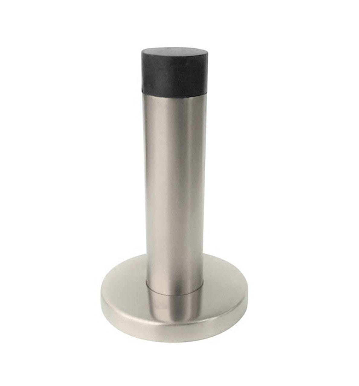 satin nickel rubber door stop wall mount