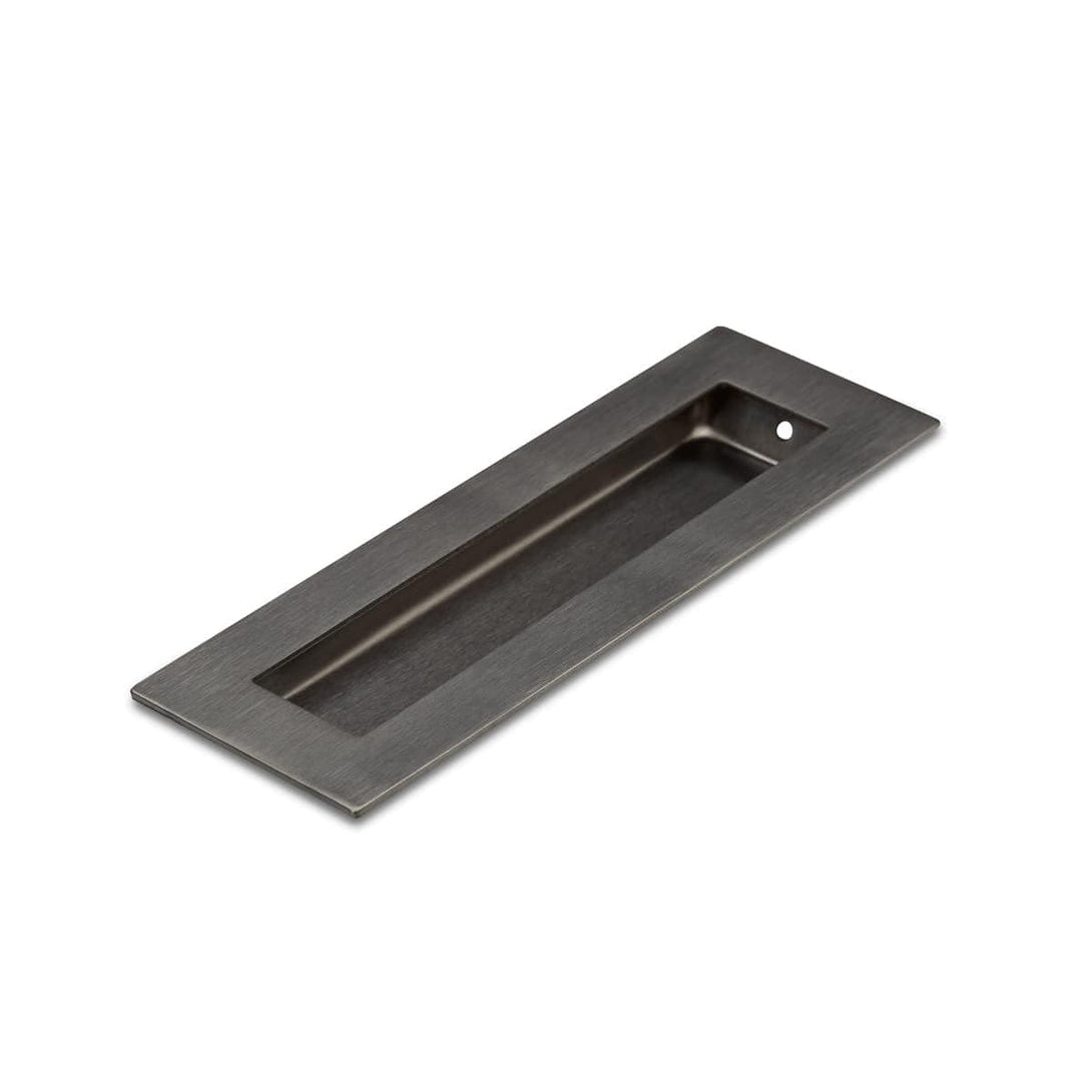 Gunmetal Grey Flush Pull Handle 150mm Rectangle