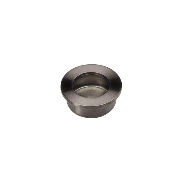 Gunmetal Grey Round Flush Pull 30mm | Mucheln