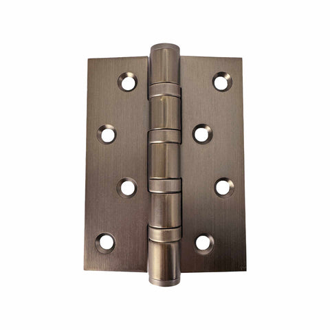 Antique Bronze Fixed Pin Door Hinge 100mm x 75mm (2 Hinges) | Mucheln