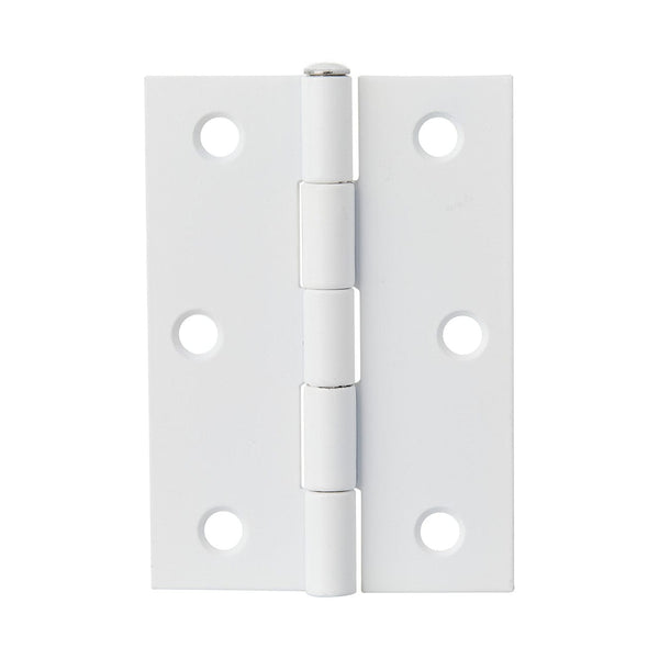 White Loose Pin Door Hinge 85mm x 60mm (2 Hinges) | Mucheln