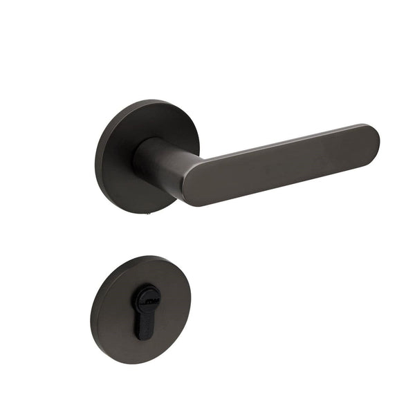 Gunmetal grey entrance handle