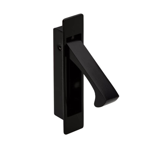 black flush lever handle pull out