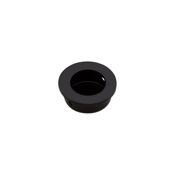 Matte Black Round Flush Pull 30mm | Mucheln