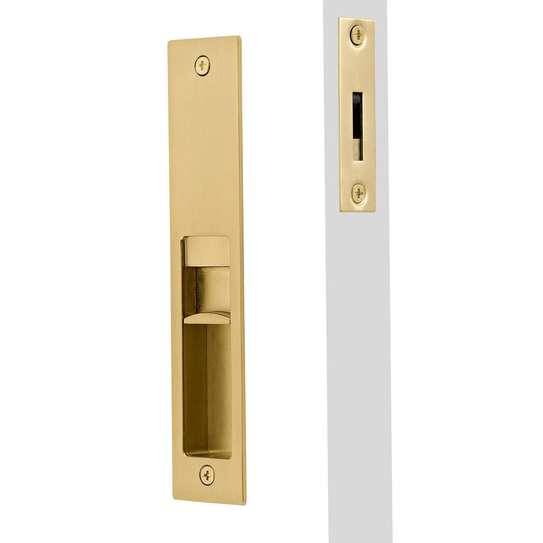 duke brushed brass sliding door handle 2