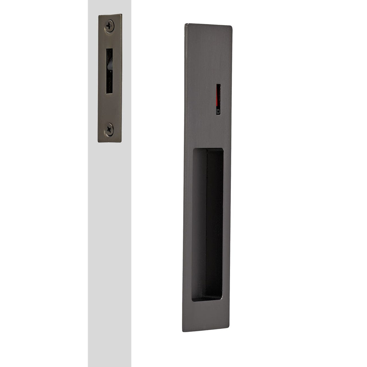 duke gunmetal grey sliding door handle 1