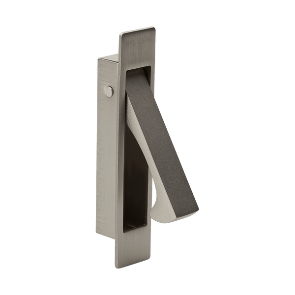 satin nickel flush lever handle pull out