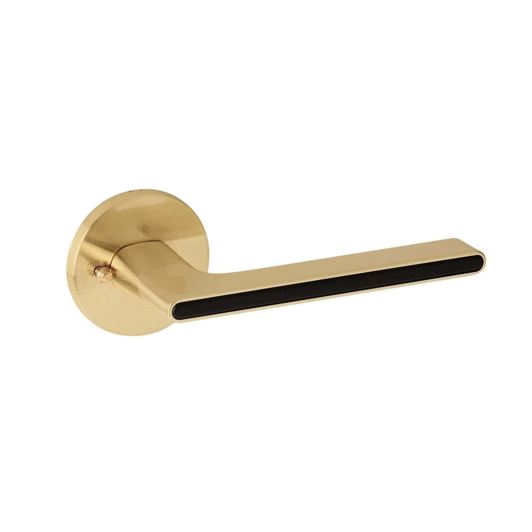 Vanquisher Brushed Brass Mucheln Privacy Set