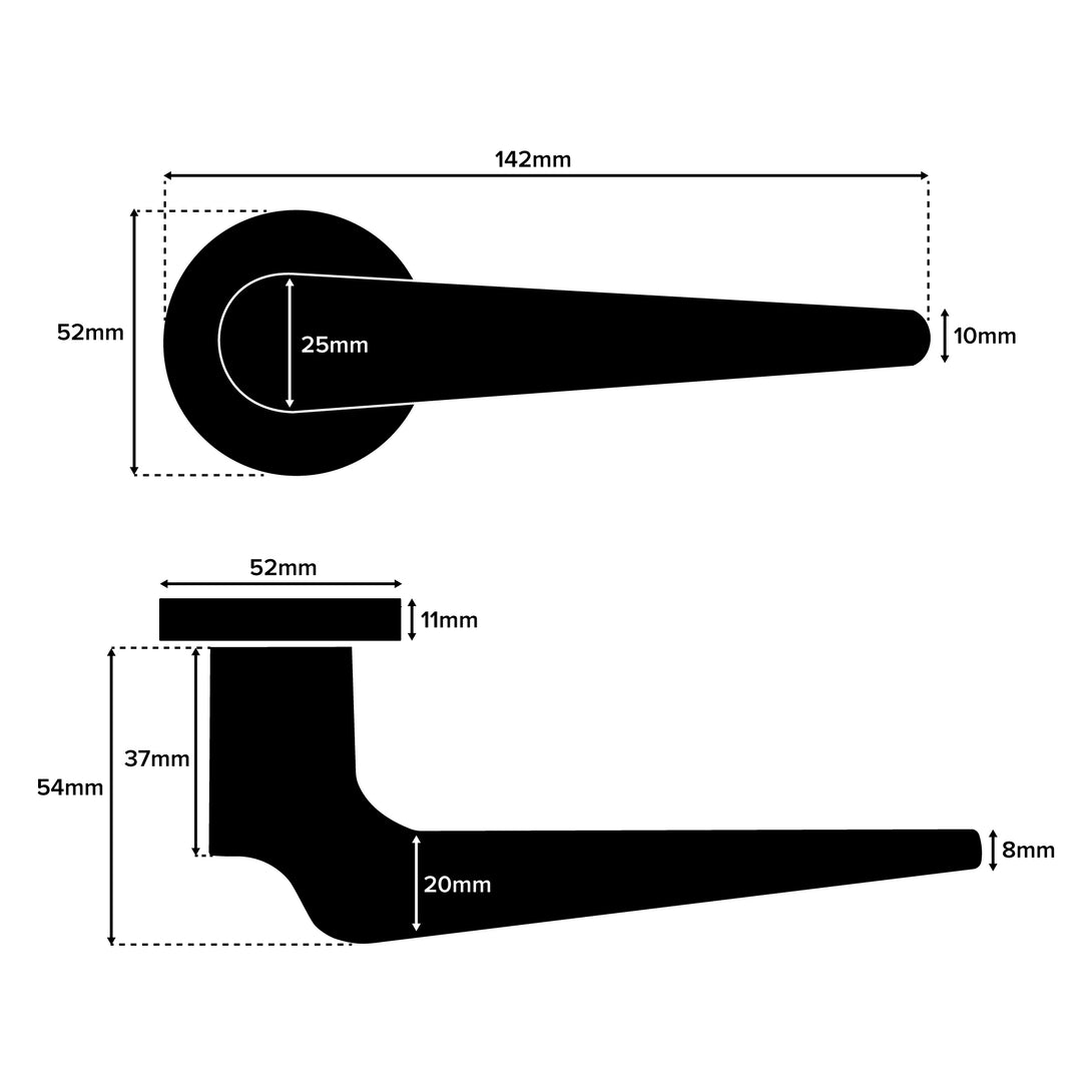 Brushed Brass Dummy Handle 52mm | Mucheln Ardenne Series – HardwareBox