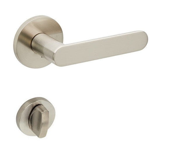 satin nickel separate snib door handle 1
