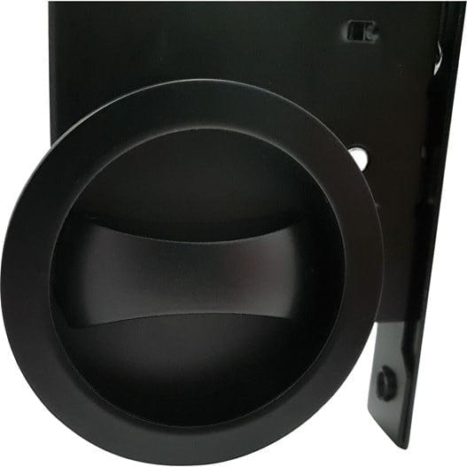 black privacy cavity slider pocket door side