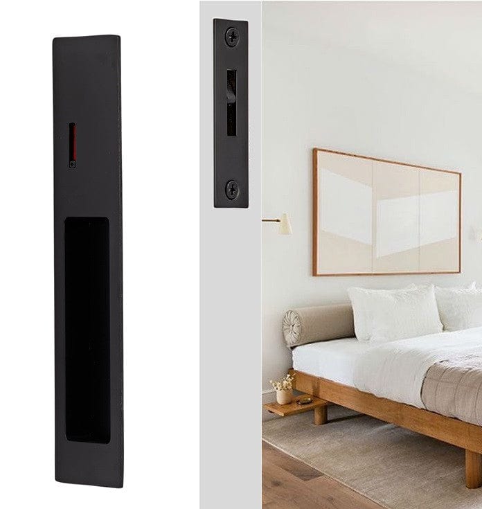 Matte Black Sliding Door Privacy Set I Mucheln Duke Series – HardwareBox