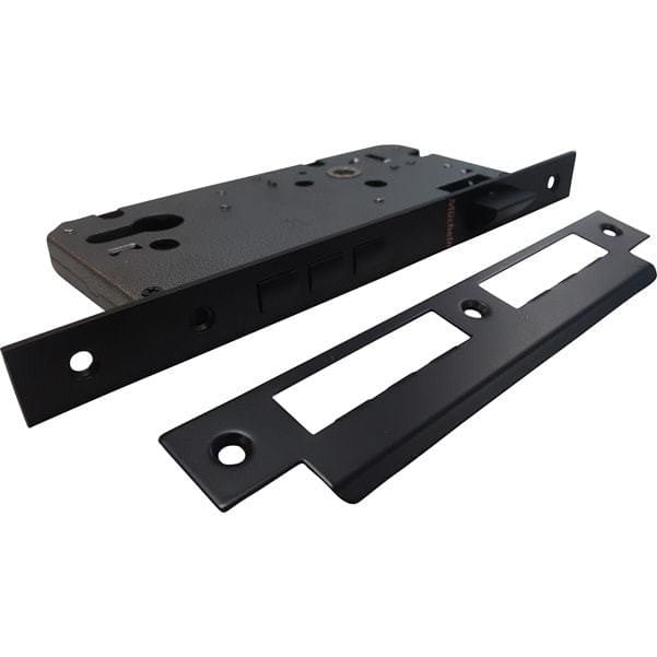 Black Mortise Entrance Handles Mucheln