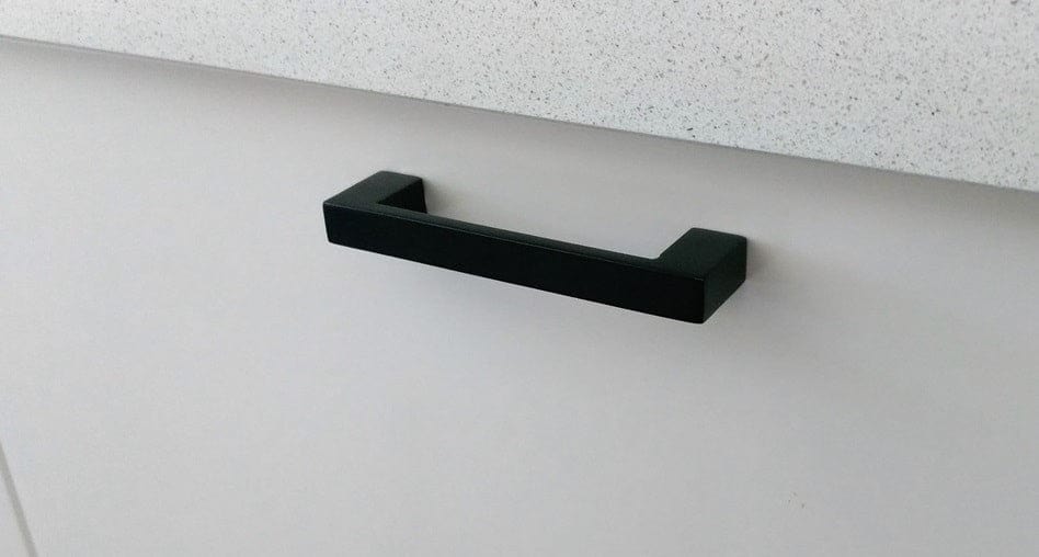96mm matte black cupboard door handle cupboard