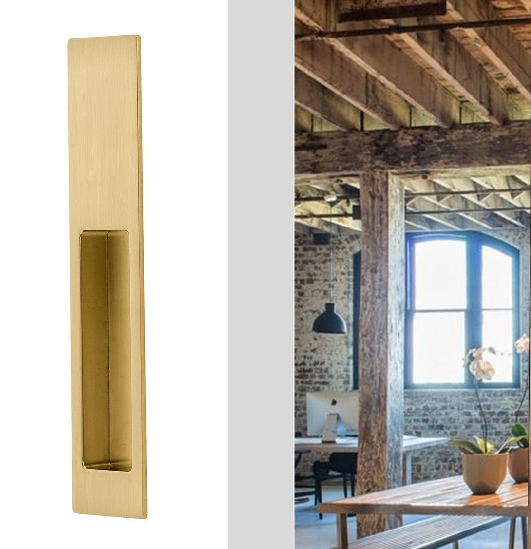 duke brushed brass sliding door handle passage 4