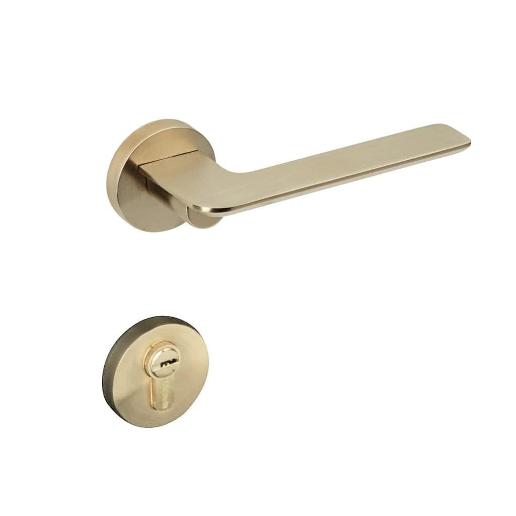 Brass entrance door handle Mucheln