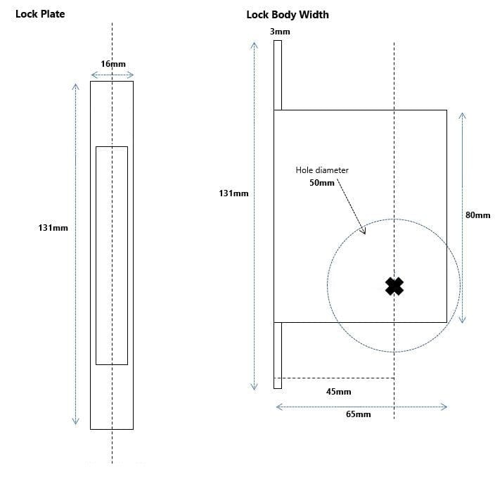 cavity slider dimensions 2