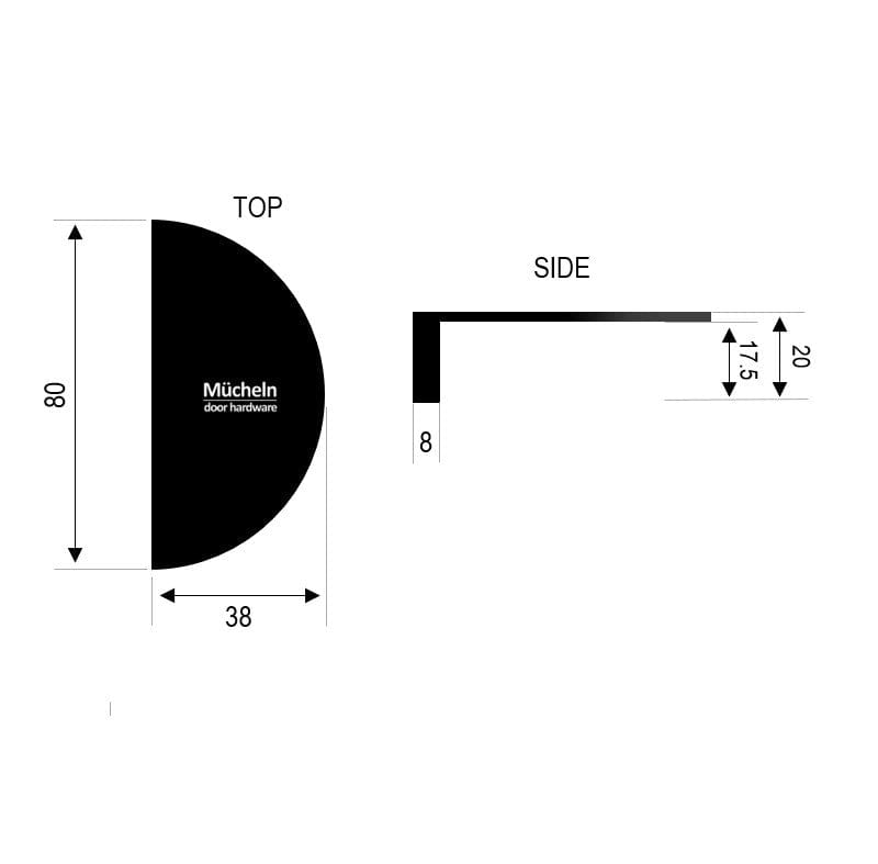 half moon pull dimensions