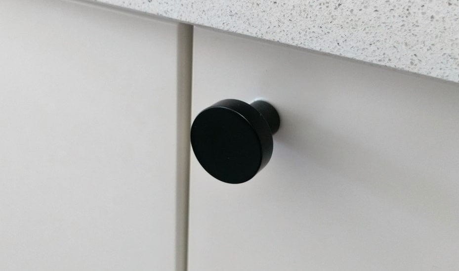 Matte black cupboard finger pull knob cupboard