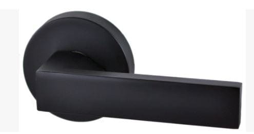 lonsdale round black door handle