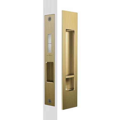 Mardeco brass sliding door flush pull set privacy