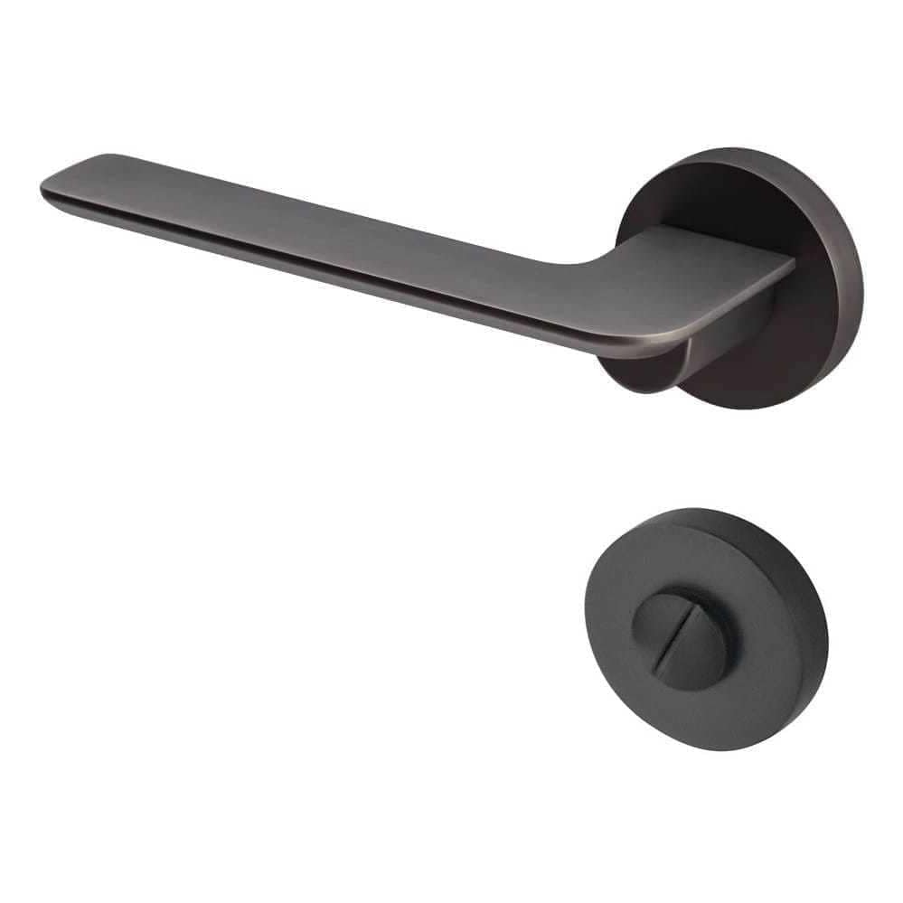 Gunmetal Grey Door Handle 52mm With Privacy Snib Mucheln Edge Series gunmetal-grey-door-handle-52mm-with-privacy-snib-mucheln-edge-series