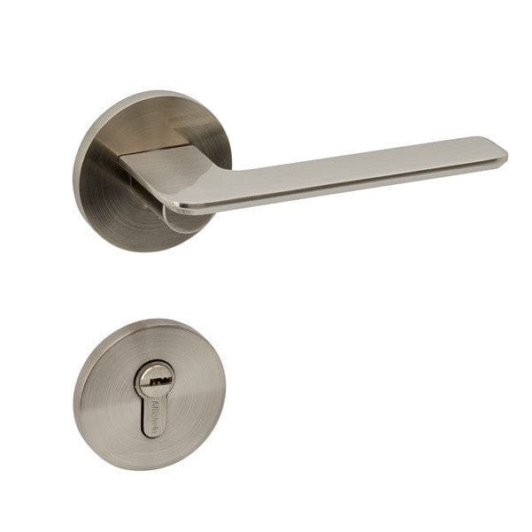50mm hole satin nickel door handle entrance