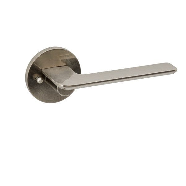 50mm hole satin nickel door handle privacy