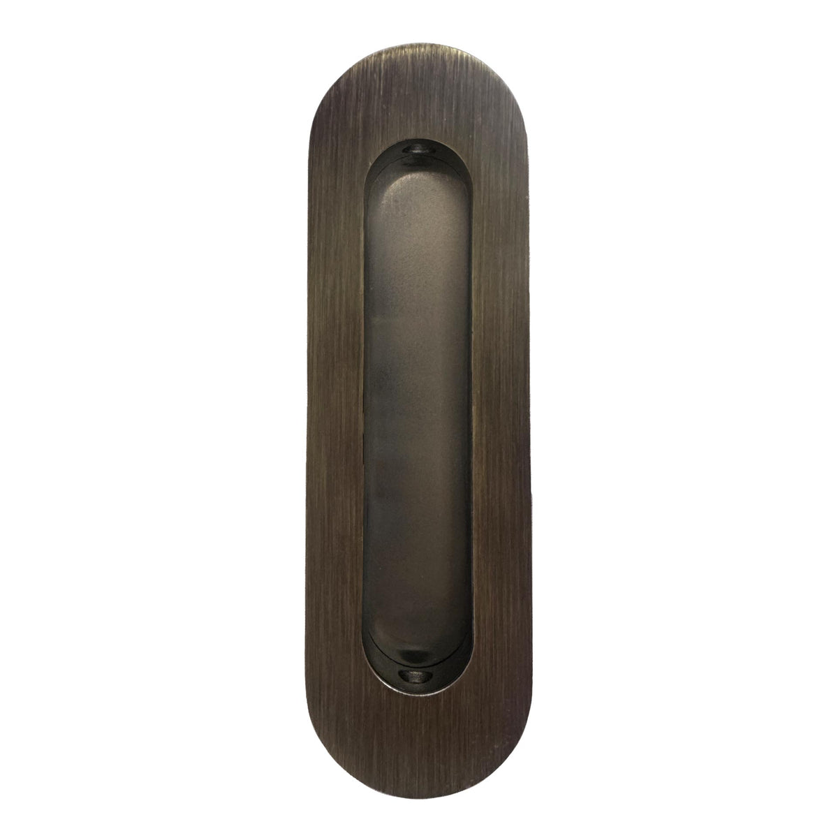 Antique Bronze Oval Sliding Door Handle 150mm | Mucheln