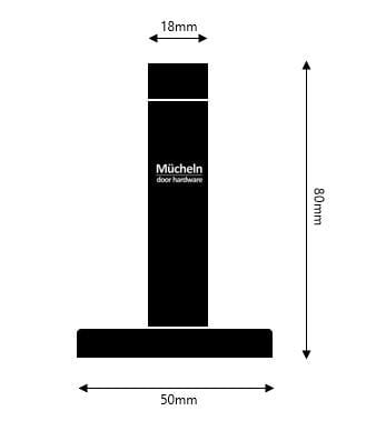 door stop round dimensions mucheln