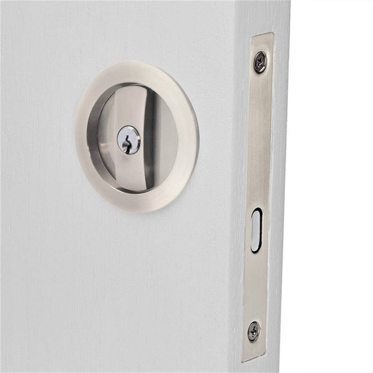 satin nickel key lockable sliding