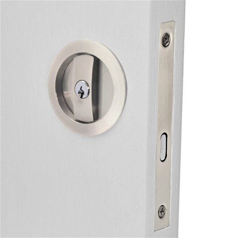 satin nickel key lockable sliding