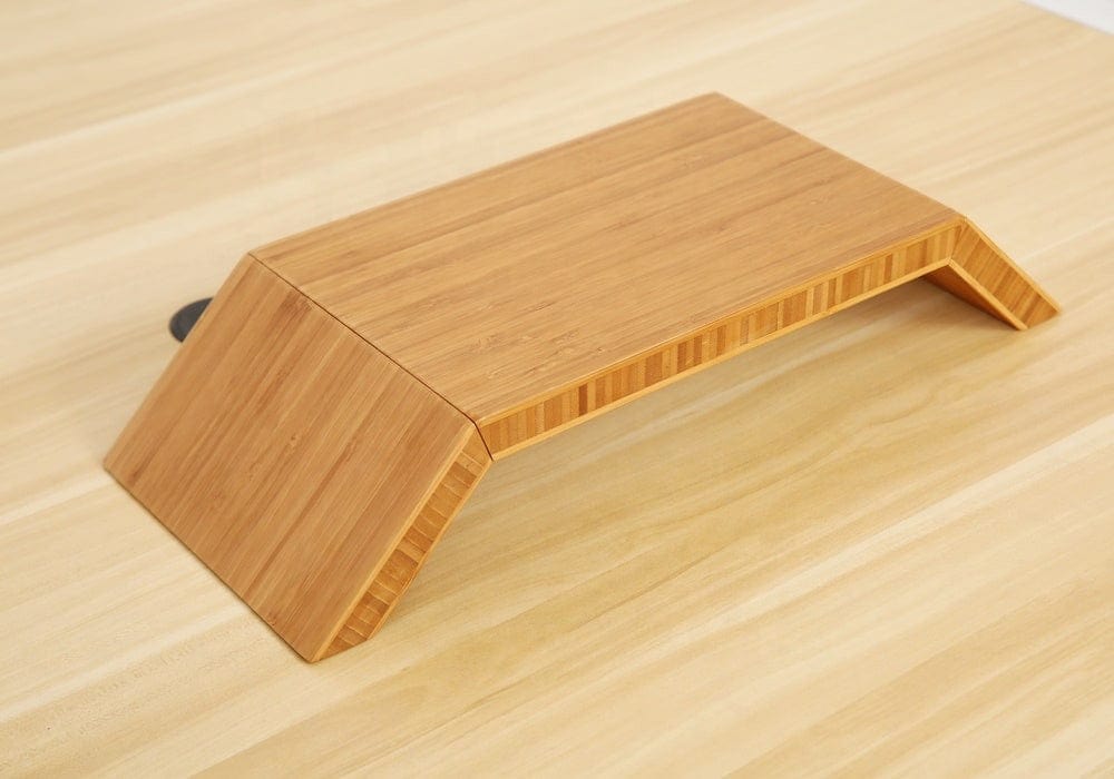 Bamboo Wood Monitor Riser Stand Other side
